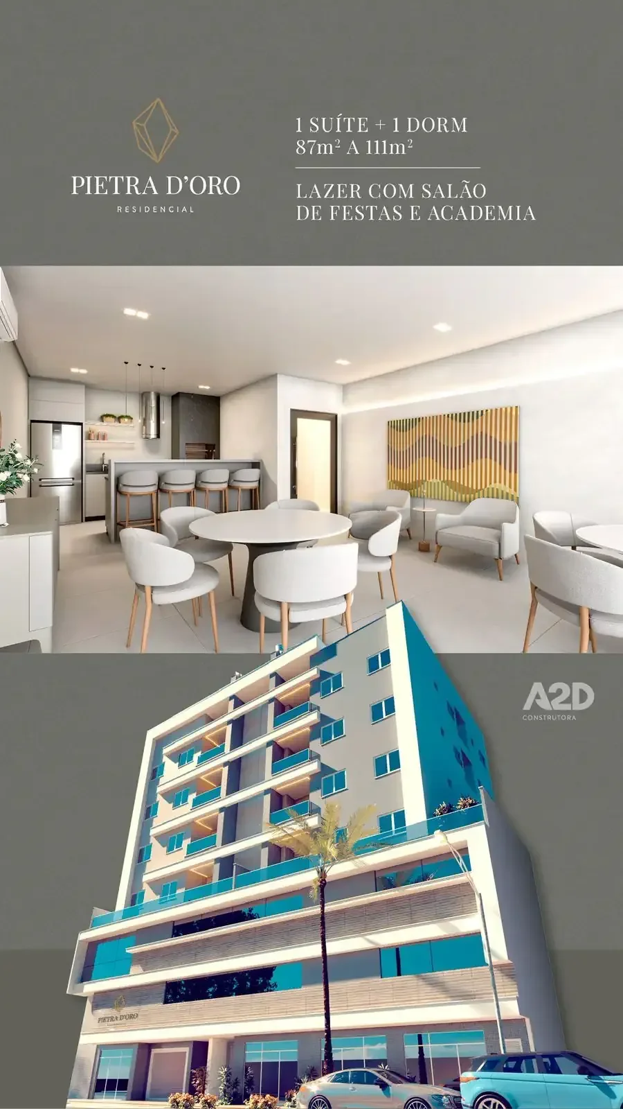 Foto 7 de Apartamento Novo com 2 Quartos e Suíte no Nações – Pronto em Julho de 2026, a Poucos Passos da Martin Luther e com Lazer Mobilizado